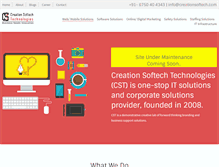 Tablet Screenshot of creationsoftech.com